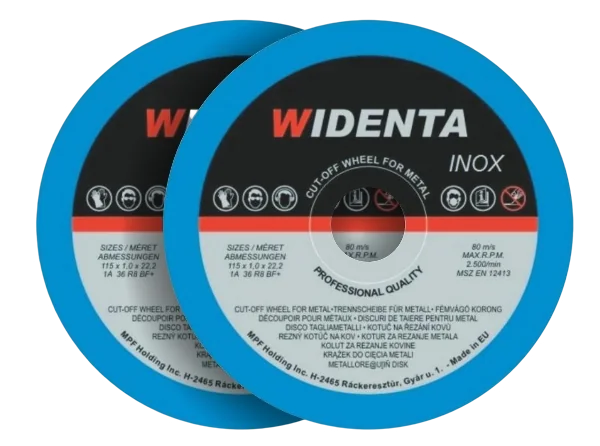 Grinding wheels for inox